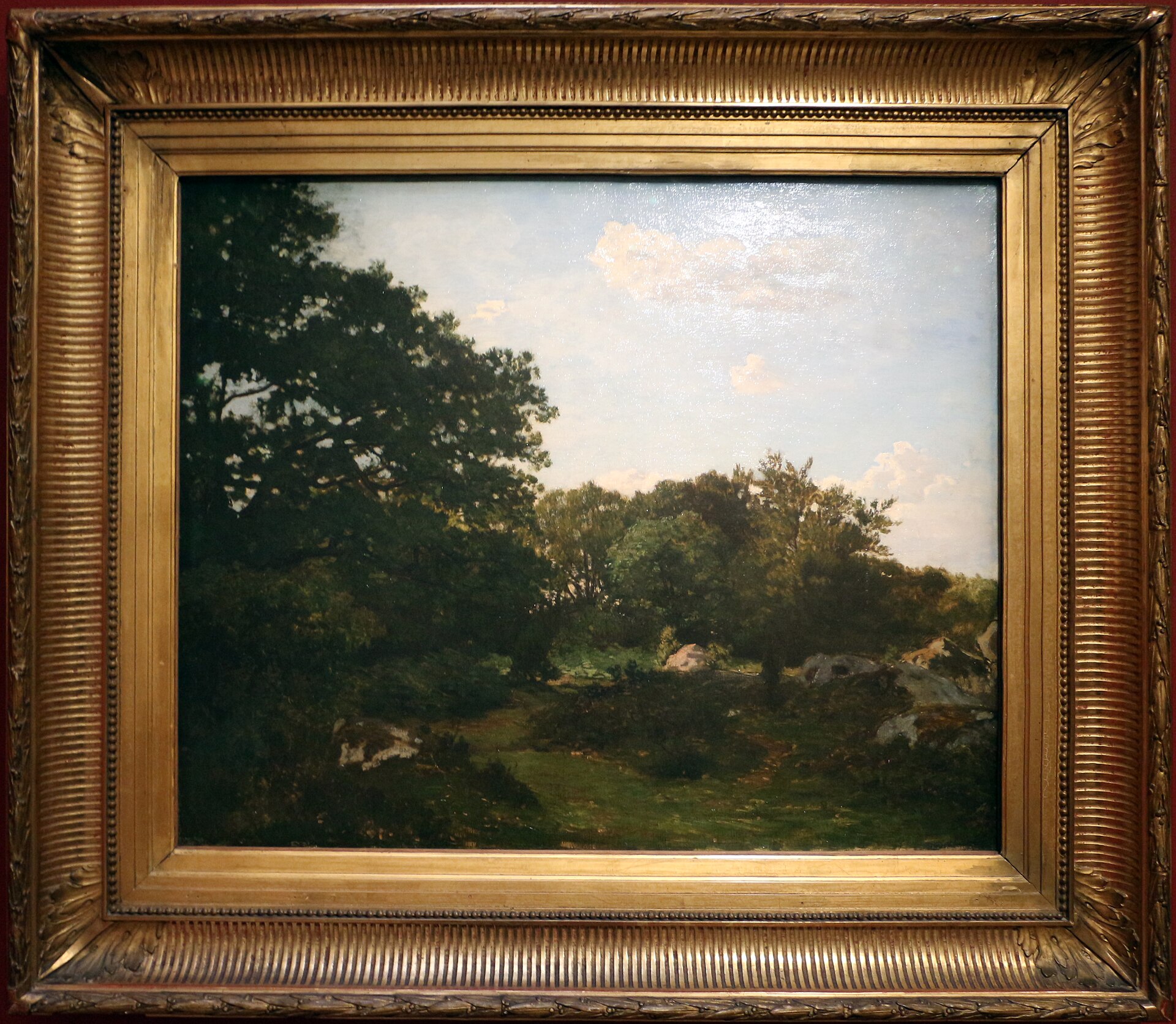 La forêt de Fontainebleau peinte par Frédéric Bazille en 1865